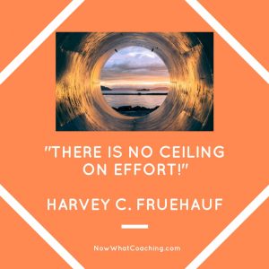 "There is no ceiling on effort!" Harvey C. Fruehauf