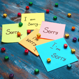 over apologizing