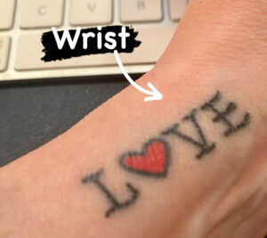 Why did I get "L❤️VE" tattooed on my arm?