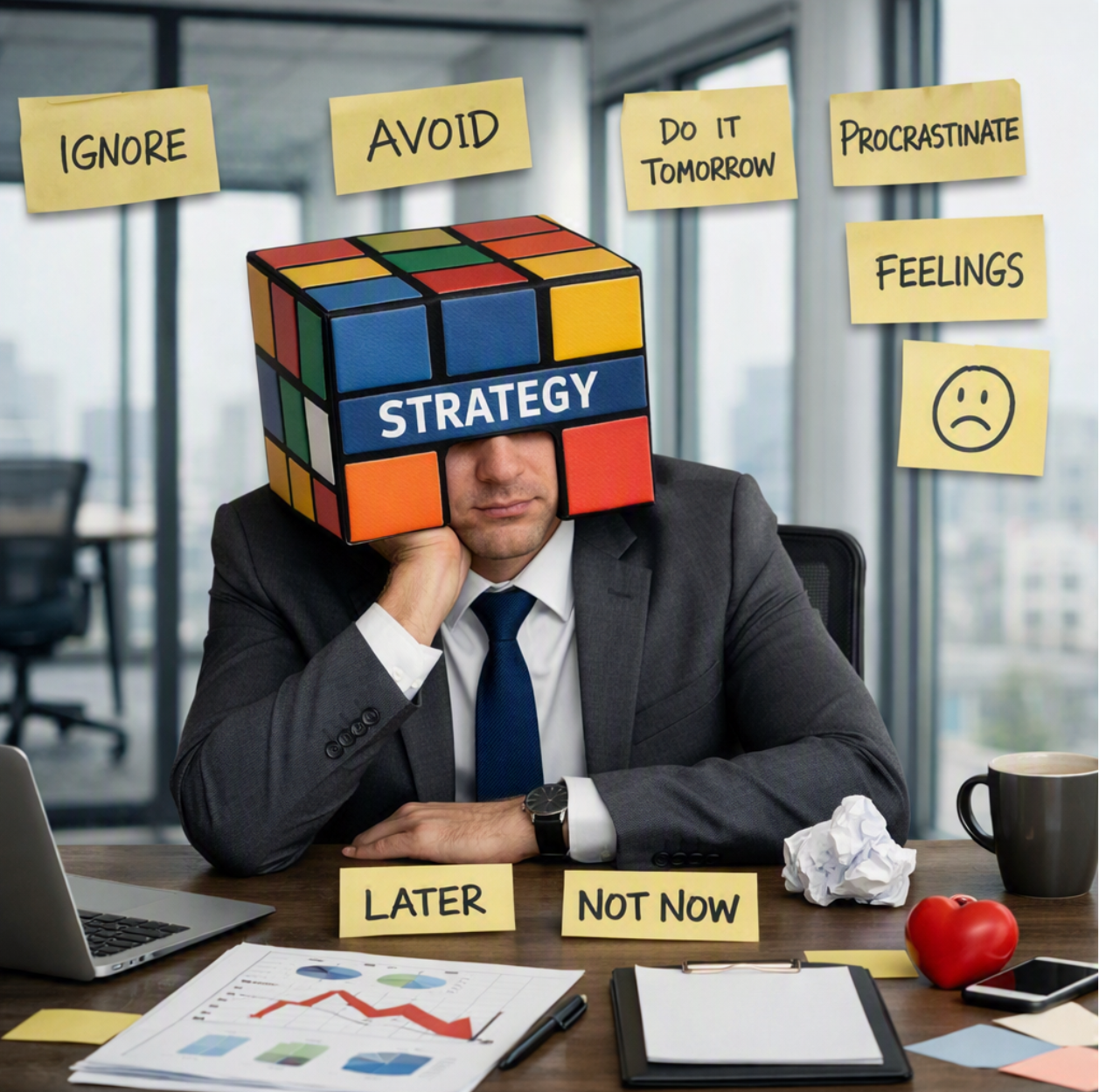 You don't have a strategy problem. You have a feelings problem. by Laura Berman Fortgang